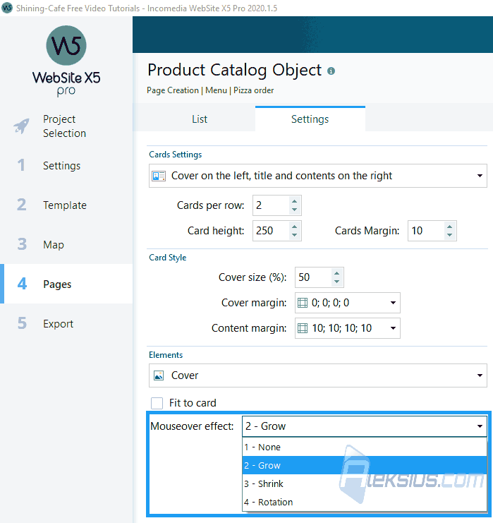 Product images animation