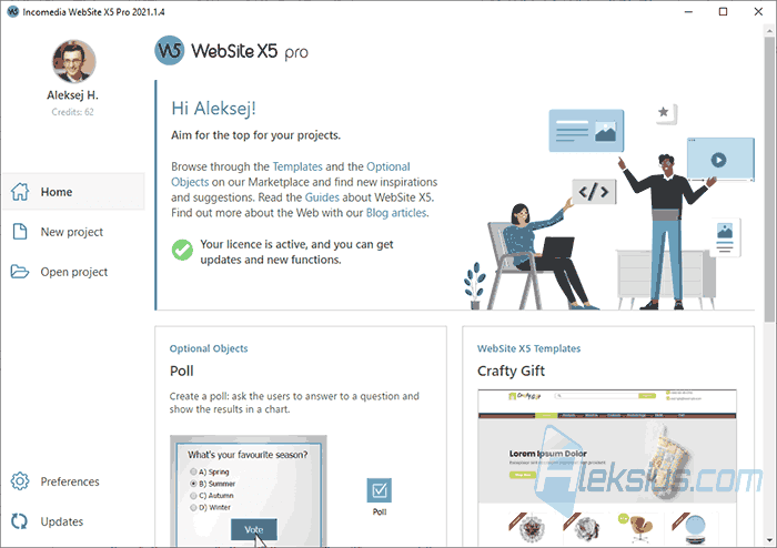 Start page