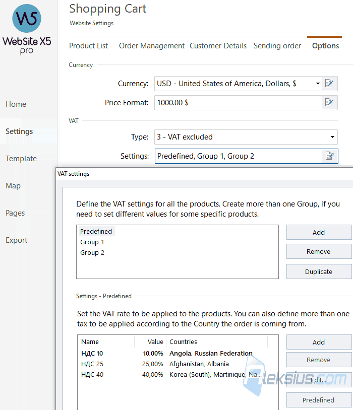 VAT management