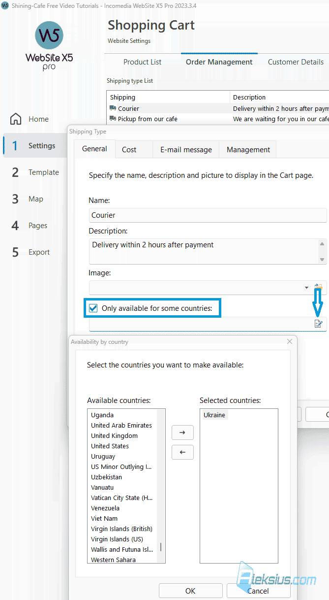 Shipping and payments based on country