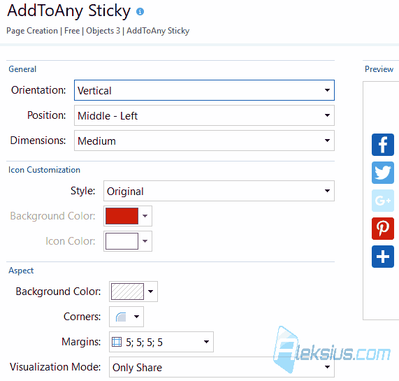 AddToAny Sticky