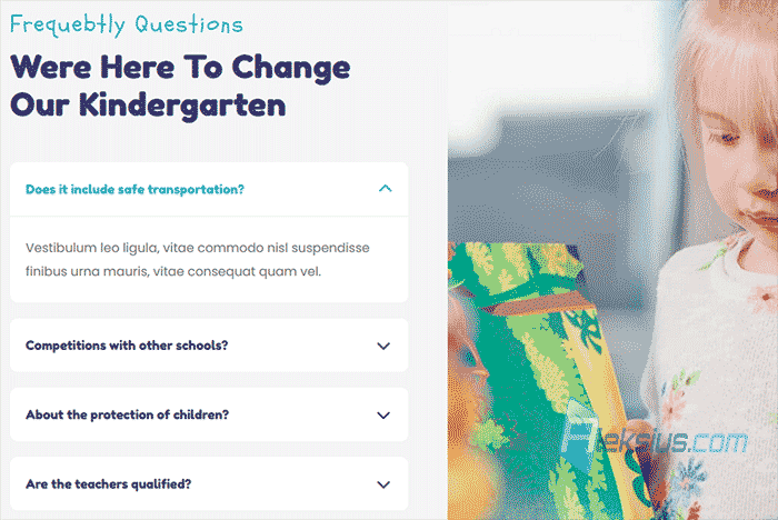 «Frequently Questions» section