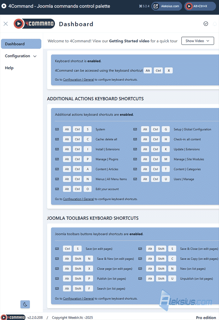 Keyboard shortcuts