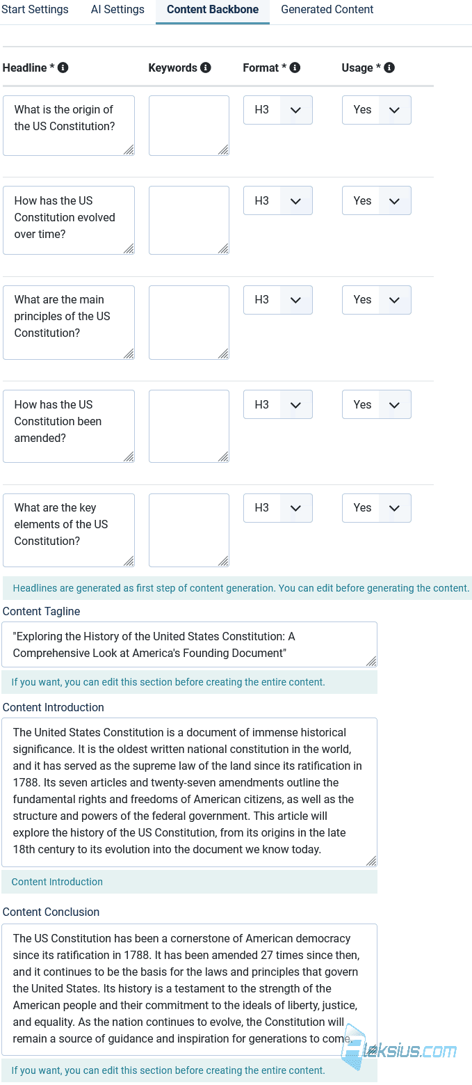 AI article writer