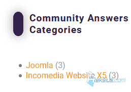 Community Answers Categories