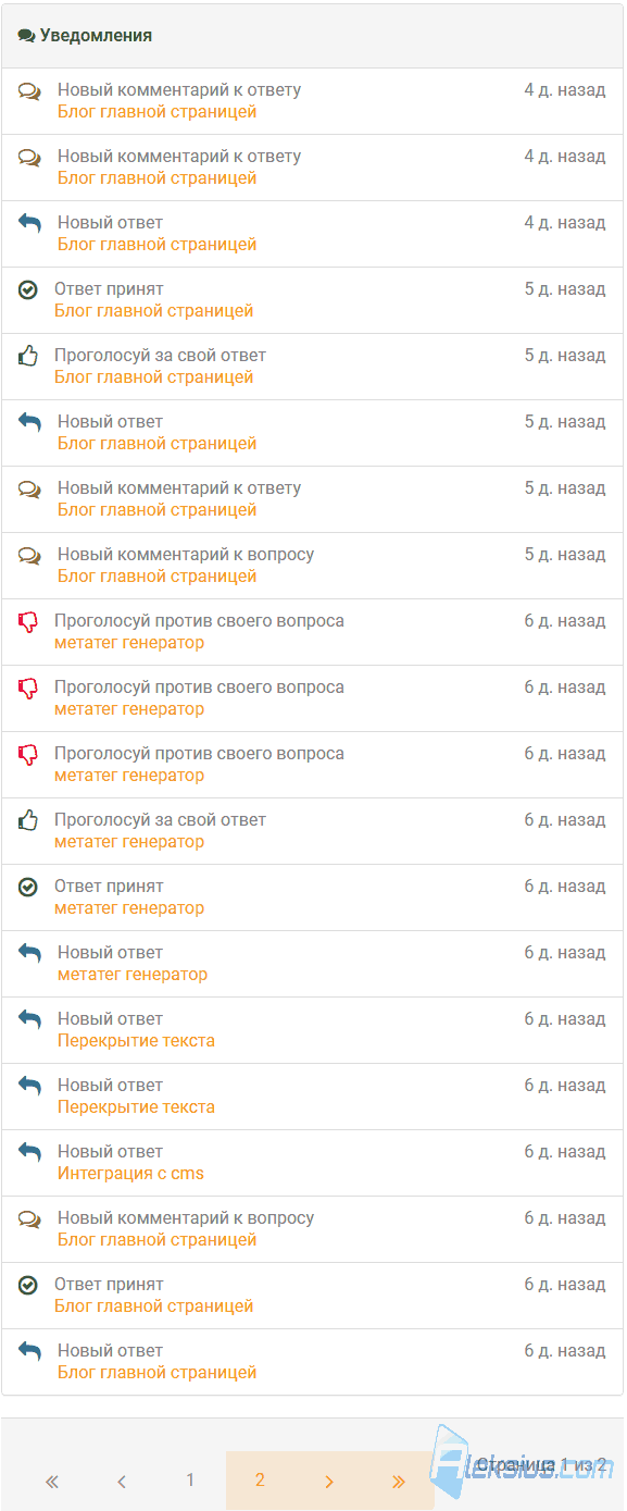 Уведомления
