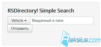 Модуль поиска RSDirectory