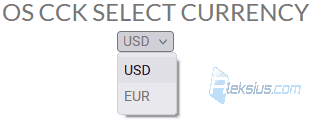 Модуль «OS CCK select currency»