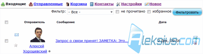Иконки действий