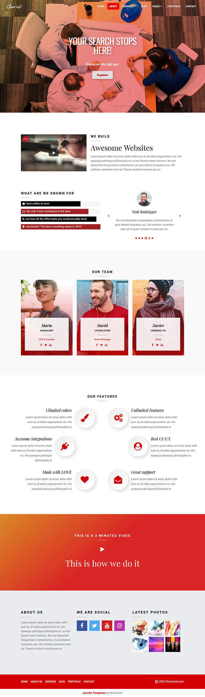 Тема для Joomla