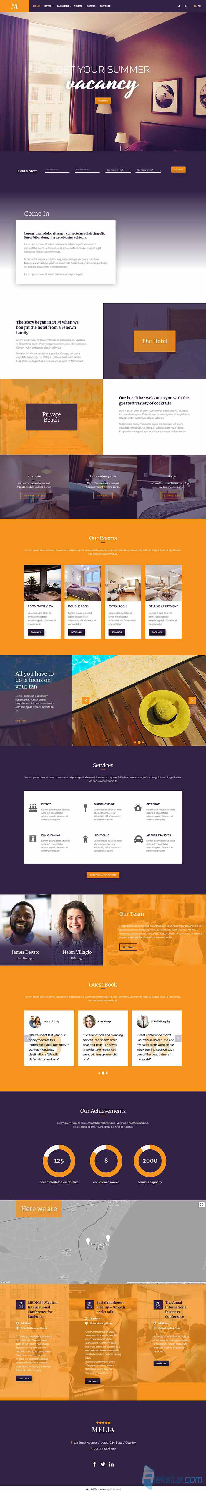 Шаблон лендинга Joomla