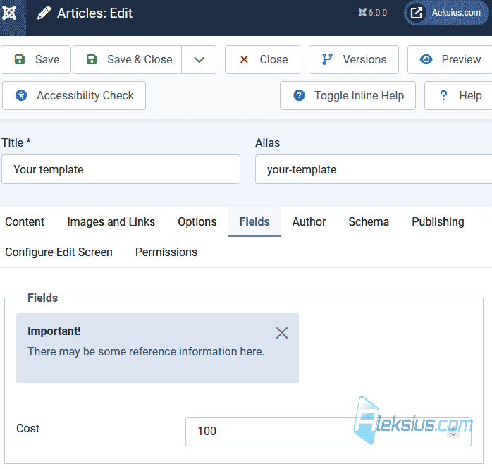 Field Note in article