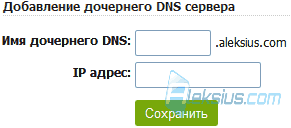 Дочерние NS