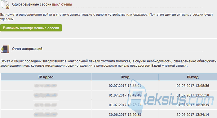Управление авторизацией