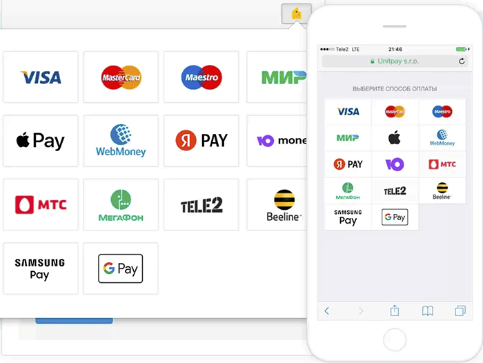 Оплата Unitpay