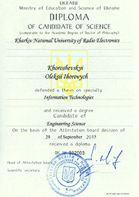 Khoroshevskij Aleksejs PhD diploma
