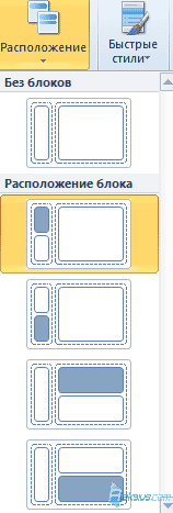 Инструмент Расположение