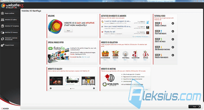 Incomedia Website X5 Evolution 10