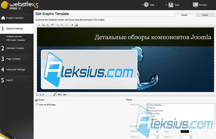 Incomedia WebSite X5 Free 10